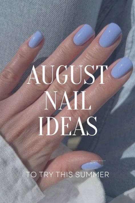 August Nail Ideas to Try Before Summer Ends, august nails, summer nails, summer nail ideas, classy nails, glazed orange nails, butter yellow nails, paris nails, beach nails, blue nails, white nails, neon nails, french tip nails, green nails, floral nails Last Of Summer Nails, End If Summer Nail Ideas, End Of Summer Short Nails, Late August Nail Colors, Nail Polish French Tip Ideas, Last Summer Nails, Nail Ideas End Of Summer, Late Summer Manicure, Short Nails August