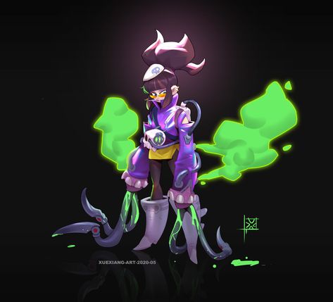 ArtStation - Poison Girl, Xuexiang Zhang Poison Character, Second World, Creature Design, Girl Drawing, Fantasy Character Design, Character Concept, Designs To Draw, Game Design, Character Inspiration