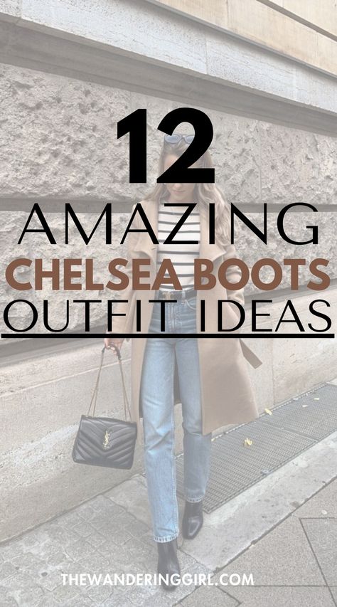 What To Wear With Chelsea Boots: 12 Outfits Perfect For Fall Check more at https://beautyfashionideas.com/uncategorized/what-to-wear-with-chelsea-boots-12-outfits-perfect-for-fall/ Casual Winter Outfits Chelsea Boots, Leopard Chelsea Boots Outfit, Chelsea Shoes Outfit Women, Chooka Boots Outfit, What Boots With What Jeans, Celine Boots Outfit, What Jeans To Wear With Chelsea Boots, Styling Chelsea Boots Women Outfits, Dress Chelsea Boots Outfit