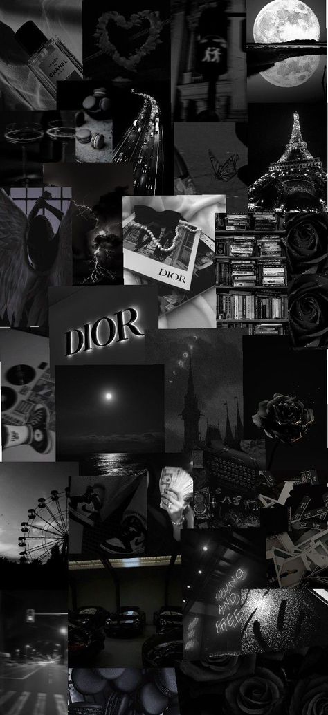 Black Dior Wallpaper, Luxury Brands Aesthetic Wallpaper, Photo Styler, Dark Royal Aesthetic, Dior Wallpaper, Vogue Wallpaper, Black Lovers, Girl Apartment Decor, Dark Wallpapers