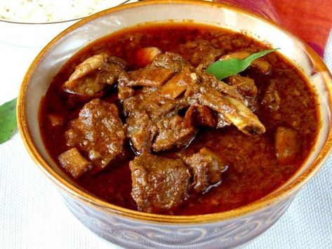 goan-mutton-curry-recipe Laal Maas, Mutton Masala, Mutton Curry Recipe, Goat Recipes, Mutton Curry, Goan Recipes, Mapo Tofu, Mutton Recipes, Lamb Curry