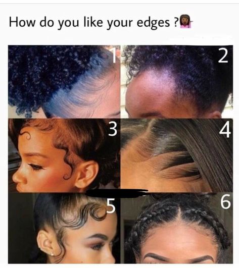 Edges To Hide Forehead, Types Of Edges Hair, Different Types Of Edges, How To Do Edges, Slayed Edges, Edges Ideas, Curly To Straight Hair, Black Hair Video, Edges Hair