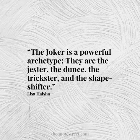 Joker Archetype, Jester Lavorre Aesthetic, Trickster Quotes, The Jester, Female Jester Aesthetic, Jester Of Nihil, Dark Jester, Dark Jester Aesthetic, The Trickster