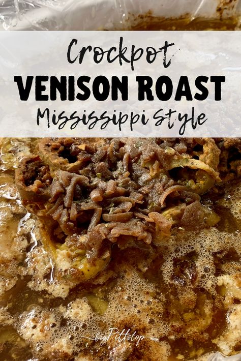 Venison Crockpot, Deer Roast Crockpot, Venison Roast Crockpot, Venison Recipes Crockpot, Roast Mississippi, Slow Cooker Venison, Venison Roast, Deer Recipes, Deer Meat Recipes