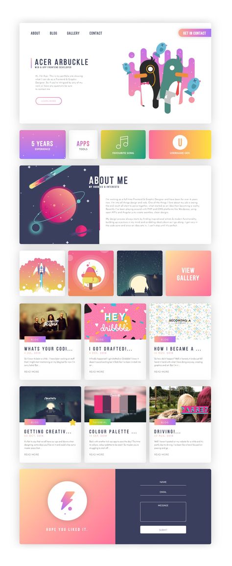 Portfolio Website Ui Design, Ux Designer Portfolio Website, Colourful Web Design, Colourful Website Design, Ux Portfolio Website, Graphic Designer Website Design, Uiux Portfolio, Personal Portfolio Website Design, Design Portfolio Ideas