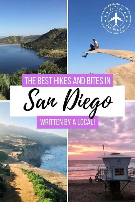 Everything you need to find the best hikes in San Diego, with tips and post-hike restaurant recommendations from a local expert! san diego • san diego travel • san diego hikes • san diego hiking • san diego hiking trails • san diego things to do in • things to do in san diego • san diego local tips • hiking in san diego • san diego hikes secret places • best hikes in san diego • hikes near san diego • best hikes san diego San Diego Hiking, Travel California, Usa Food, Trip Destinations, San Diego Travel, Visit Usa, Hiking Spots, Beautiful Hikes, Travel Blogging