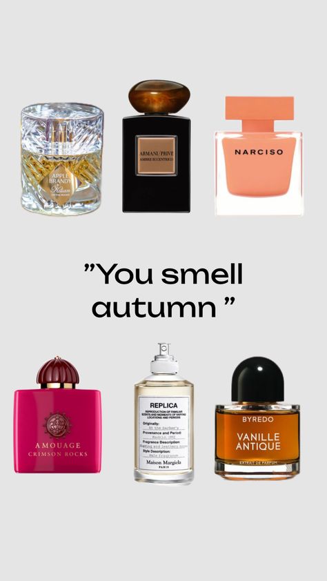 Fall Parfum, Perfume Moodboard, Fall Perfumes For Women, Autumn Perfume, Fall Perfume, Fragrance Lab, Fragrances Perfume Woman, Fall Fragrance, Perfume Collection Fragrance