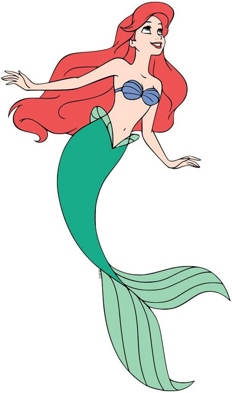 Ariel 2023, Ariel Fanart, Clip Art Disney, Character Bases, Disney Clip Art, Red Ninja, Mermaid Theme Birthday Party, Ariel Disney, Ariel Mermaid