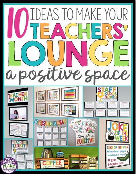 Organisation, Teachers Lounge Makeover, Teacher Morale, Staff Lounge, Teacher Motivation, School Secretary, Staff Development, Staff Motivation, Teachers Lounge