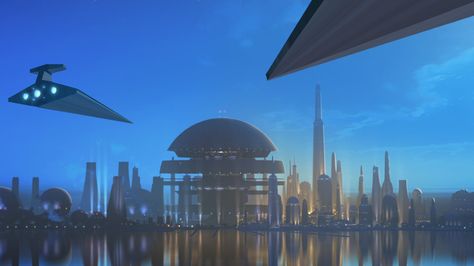 Star Wars Rebels Concept Art, Star Wars Lothal, Star Wars Planets Aesthetic, Lothal Star Wars, Star Wars Ezra, Fictional Cities, Scifi Movies, Star Wars Poster Art, Star Wars Planets