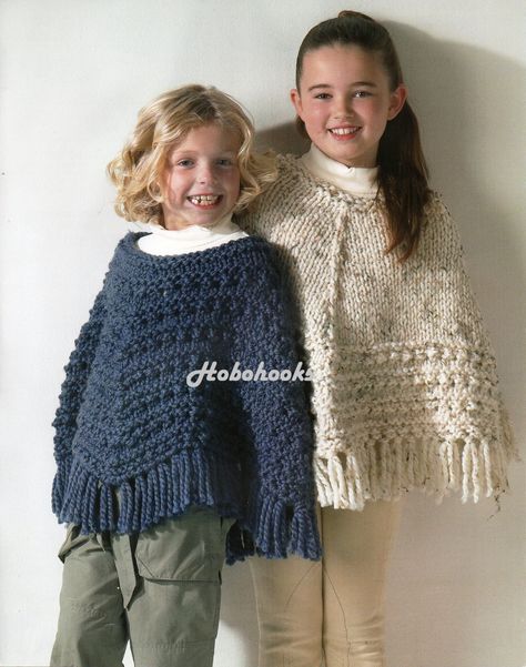 Poncho Knitting, Poncho Patterns, Girls Poncho, Baby Poncho, Poncho Knitting Patterns, Kids Poncho, Super Chunky Yarn, Chunky Knitting Patterns, Chunky Knitting