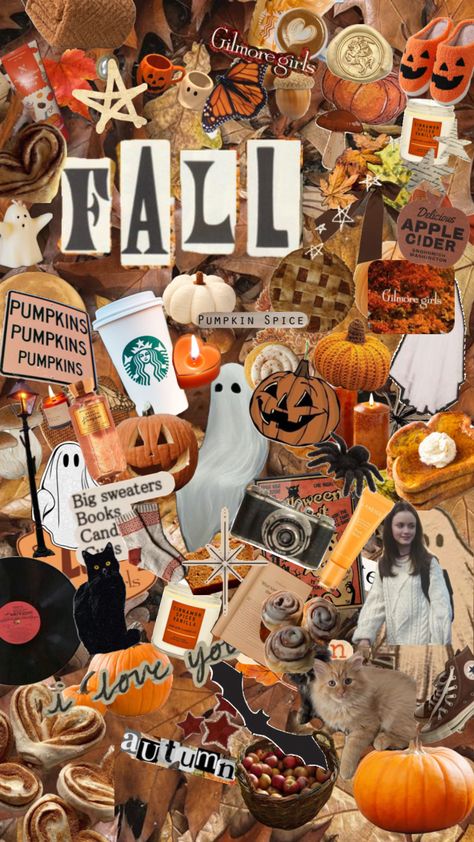 #wallpaper #fall Fall Like Wallpaper, Asethic Wallpaper Fall, Fall Wallpaper Aesthetic Preppy, Cute Fall Wallpaper Lockscreen, Fall And Halloween Backgrounds, Fall Wallpaper Ipad Collage, Fall And Halloween Wallpaper Iphone, Howlloen Wallpapers, Preppy Fall Aesthetic Pictures