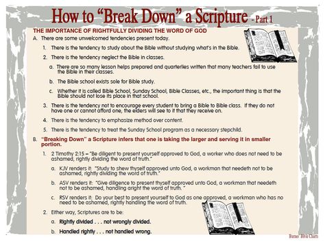 How to Break Down a Scripture – 1 How To Break Down Scripture, The Crucible Study Notes, Casting Down Imaginations Scripture, Types Of Biblical Fasts, Reap Bible Study Methods, Studying Scripture, Biblical Timeline, Bible Charts, Bible Study Books