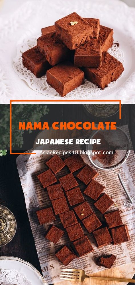 Rich, smooth, and decadent homemade Nama Chocolate! Made with quality dark chocolate and fresh cream, this ROYCE’s copycat chocolate is truly a special treat. It’s one of the most popular gifts from Japan, but you can easily make it at home #Japanese #Recipes #Chocolate Nama Chocolate Recipe, Nama Chocolate, Creative Breakfast, Recipes Chocolate, Chocolate Dreams, Japanese Recipes, Popular Gifts, Chocolate Brands, Japanese Dishes