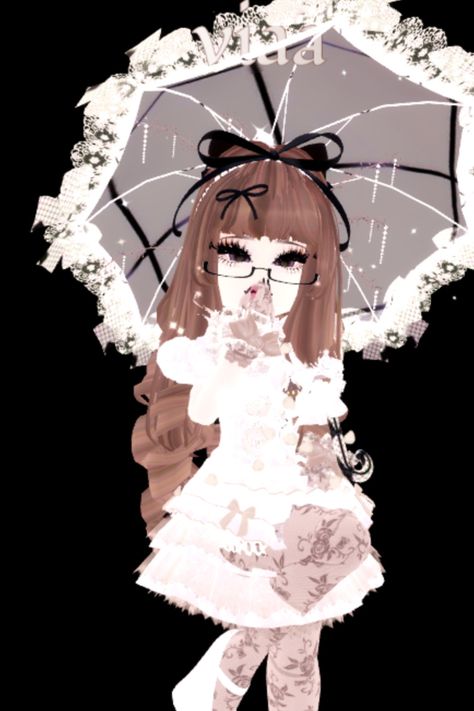 Cute Outfits Royale High, Royale High Inspo Outfits, Royale High Ice Fairy Outfit, Royale High Parasol Outfits, Cute Royal High Outfits, Fairytale Rh Outfit, Royale High Avatar, Coquette Royale High Outfits, Outfit Ideas Royale High