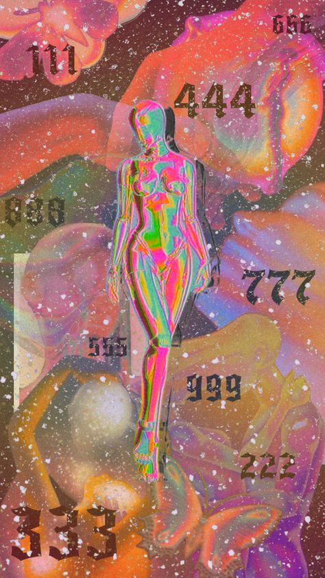 #angelnumbers #art #aura #colourful #spirituality #spiritual #aurawallpaper Credit Card Cover Sticker, Hippy Art, Spiritual Wallpaper, Energy Art, Trippy Wallpaper, Simple Iphone Wallpaper, Collage Background, Aura Colors, Dark Art Illustrations