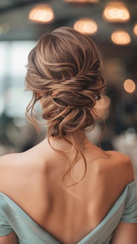 Bridal Hairstyles Thick Hair, Updos For Asian Hair, Relaxed Updo Wedding, Fall Bride Hair, Long Hair Bridesmaid Styles Updo, Half Updo Bridesmaid Hair, Bridal Updo Brown Hair, Bridesmaid Hairstyles Brown Hair, Medium Bridesmaid Hair