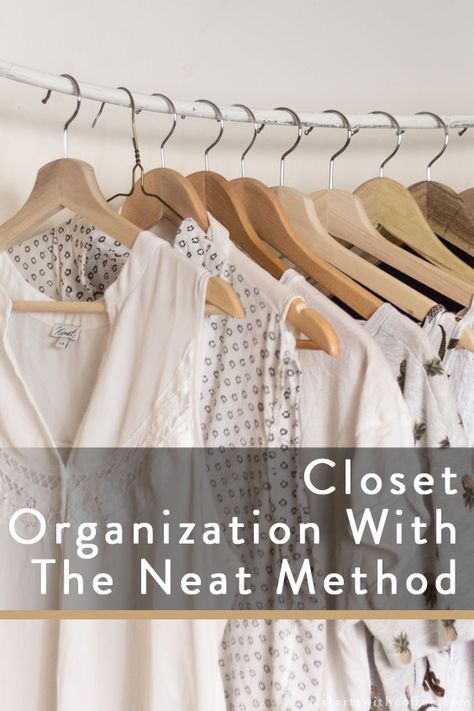 Closet Organization With The Neat Method - It Starts With Coffee - Blog by Neely Moldovan - Lifestyle, Beauty, Parenting, Fitness, Travel The Neat Method, Organizing Clothes By Category, Neat Method, Neat Method Closet Organization, The Organized Mum Method, Closet Cleanout Picture, Neat Method Pantry, Neat Closet, Ll Bean Duck Boots