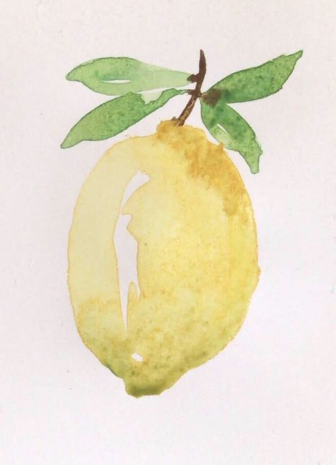 Lemon Printable, Digital Art Inspiration, Art Inspiration Ideas, Lemon Watercolor, Watercolor Paintings For Beginners, Watercolor Fruit, Diy Watercolor Painting, Watercolour Inspiration, Watercolor Paintings Easy