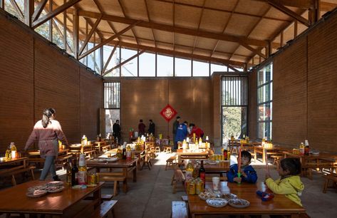 Gallery of Community Hall of Dahei New Village / One University One Village - 5 Community Hall Design, Architecture Community Center, Eco Village Community Layout, Cultural Hub Architecture, Rural Community Center, Agriculture Institute Architecture, Kaira Looro, Community Hall, Architecture Community