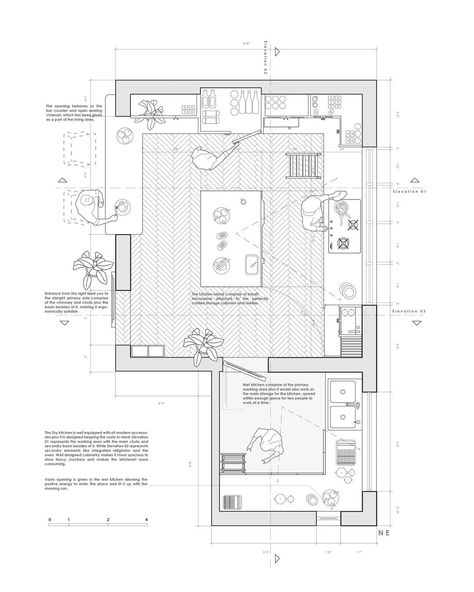 Fancy Drawing, Architectural Plan, Architecture Representation, Kitchen Plan, Architecture Portfolio Design, Interior Design Presentation, Floor Plan Drawing, Architecture Concept Diagram, Architectural Presentation