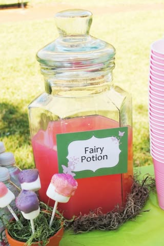 Fairy Party Food, Wood Sprite, Pink Fairies, Fairies And Butterflies, Enchanted Forest Birthday Party, Tinker Bell Party, Enchanted Forest Birthday, Woodland Fairy Party, Fairy Tea Party