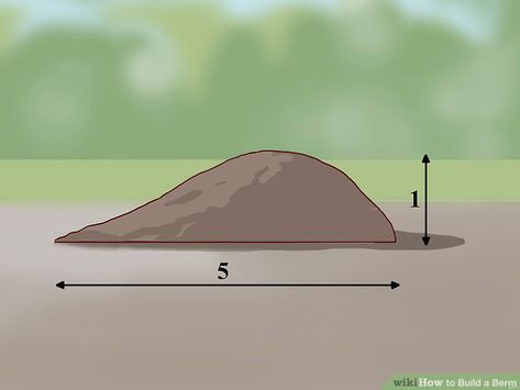 How to Build a Berm: 15 Steps (with ... Building A Berm, Landscape Berms, Berm Ideas, Landscape Berm, Berm Landscaping, Country Backyards, Outdoor Patio Kitchen, Trees For Front Yard, Landscaping Around Trees