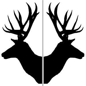 side deer Deer Head Outline, Deer Head Stencil, Antlers Drawing, Deer Stencil, Glass Etching Stencils, Deer Head Silhouette, Moose Silhouette, Deer Heads, Reindeer Silhouette