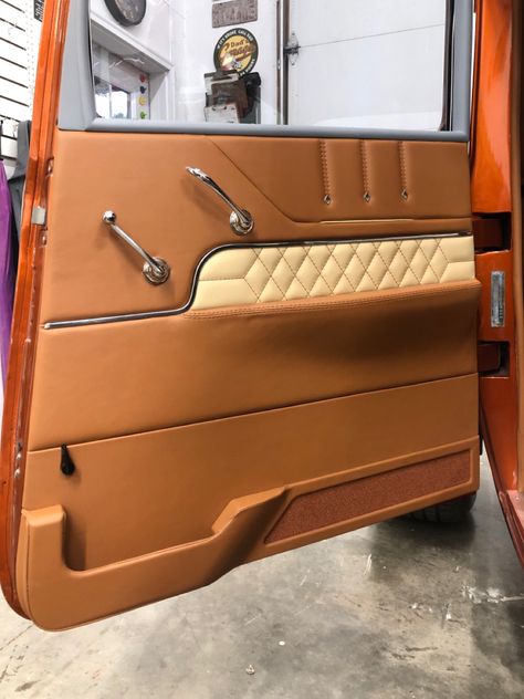 Chevy Truck Interior, Hotrod Interior, Kombi Interior, 1968 Chevy Truck, Car Interior Upholstery, Auto Upholstery, 72 Chevy Truck, Automotive Upholstery, Custom Car Interior