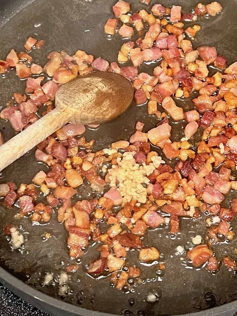 Pancetta Pasta - The Short Order Cook Pasta Pancetta Recipes, Pancetta Pasta Recipes, Pasta With Pancetta, Pancetta Recipes, Pancetta Pasta, Retirement Ideas, Italian Recipes Easy, Best Pasta Recipes, Supper Ideas