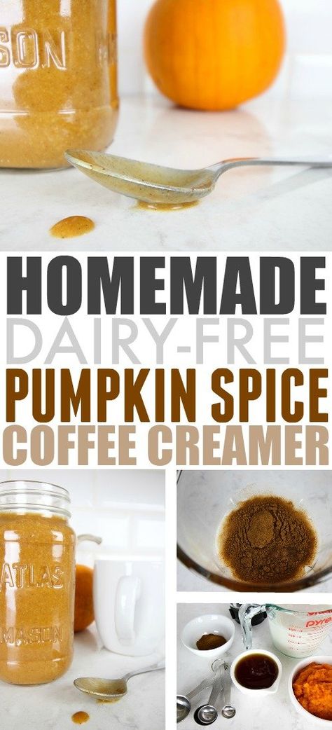 Pumpkin Spice Creamer Recipe, Homemade Pumpkin Spice Coffee Creamer, Homemade Pumpkin Spice Creamer, Pumpkin Coffee Creamer, Pumpkin Spice Coffee Creamer, Vegan Coffee Creamer, Homemade Pumpkin Spice Coffee, Dairy Free Coffee Creamer, Non Dairy Coffee Creamer