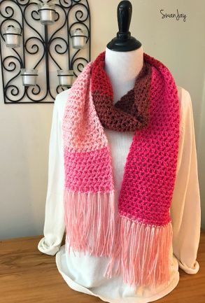 I also wanted something that would work up quickly and be really classic in style to contrast the funky colors.  So, I came up with the Scarf Love scarf. Super Scarf Crochet Patterns, Crochet Scarf Patterns, Woolen Scarf, Funky Colors, Crochet Scarf Easy, Bookmark Crochet, Super Scarf, Gifts To Make, Scarf Patterns