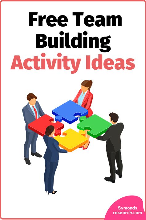 Team building graphic Business Team Building Activities, Free Team Building Activities, Activities For Employees, Office Team Building Activities, Kids Team Building Activities, Hope Squad, Games To Play On Zoom, Work Team Building Activities, Office Team Building