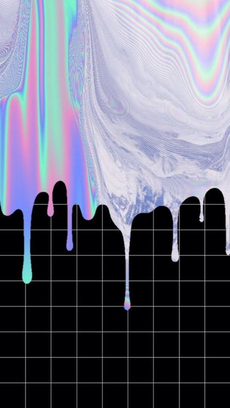 Acidwave Aesthetic, Holographic Wallpaper, Aesthetic Wallpaper, Abstract Painting