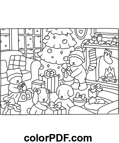 Get creative with our free printable Bobbie Goods Christmas Party coloring page from the Bobbie Goods Coloring Book. Get your hands on a fun coloring sheet today - download or print it now! Bobbie Goods Coloring, Bobbie Goods, Bear Coloring Pages, Detailed Coloring Pages, Christmas Coloring Books, Cartoon Coloring Pages, Dessin Adorable, Coloring Pages To Print, Coloring Book Art