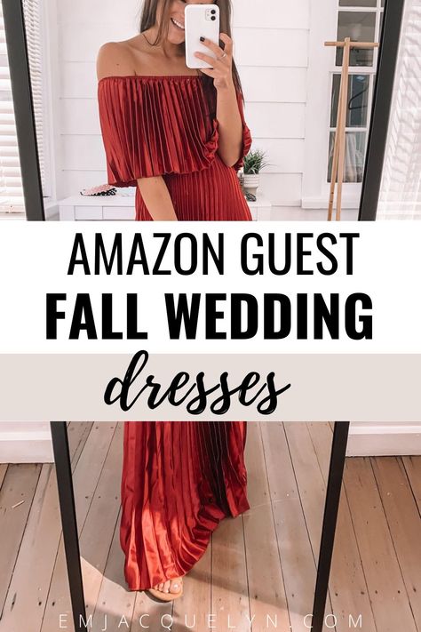 Rehearsal Dinner Dress For Bridesmaid Fall, October Guest Wedding Dress, Dressy Casual Outfits Wedding Guest, Fall Dresses Wedding Guest, Wedding Guess Fall Outfit, Dressy Casual Wedding Attire Fall, Women’s Wedding Guest Outfit, Fall Wedding Attire Guest Dresses, What To Wear To A Rehearsal Dinner Guest