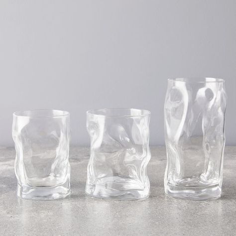 Italian Crinkle Glasses (Set of 6) on Food52 Beautiful Drinking Glasses, Strawberry Basil Lemonade, Best Gin Cocktails, Cooking Contest, England Homes, Neat Tricks, Orange Wine, Bormioli Rocco, Mixed Drinks Recipes