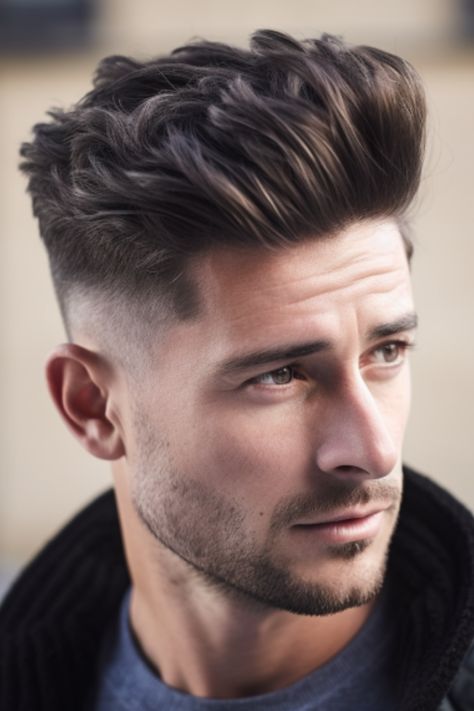 When you combine a tapered undercut with a quiff, you’re blending two popular styles together. The quiff adds volume to your hair, while the tapered haircut gives it a touch. Click here to check out more best taper haircut ideas for men this year. Oblong Face Shape Men, Tapered Undercut, Faded Haircut, New Men Hairstyles, Taper Haircut, Haircut Ideas Trendy, Man Cut, Top Haircuts For Men, Oblong Face Hairstyles