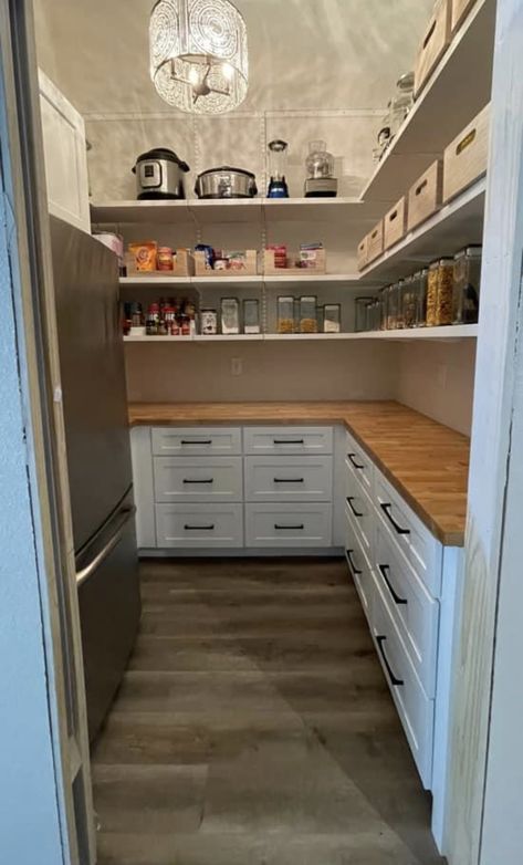 Wall Pantry Organization, Wall Pantry Design, Pantry Wall Ideas, Walk In Pantry Ideas Layout, Wall Pantry Ideas, Storage Ideas Pantry, Pantry Storage Ideas, Organization Ideas Pantry, Wall Pantry