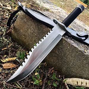 HOLYEDGE 13" Fixed Blade Knife with Half Serrated Edge and Compass Handle - Best Camping,Hunting,Fishing,Hiking Tactical Survival Knife Military Knife, Vast Error, Military Knives, Camping Knife, Tactical Survival, Camp Knife, Fixed Blade Knife, Hunting Knife, Hunting Fishing