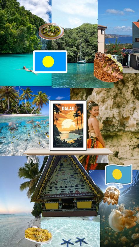 #collage #aesthetic #travel #viralpost #culture #Palau #island #PalauanFood #BatSoup Palau Island, Aesthetic Travel, Palau, Viral Post, Dream Vacations, Trip Planning, Travel Inspiration, Beautiful Places, Around The Worlds