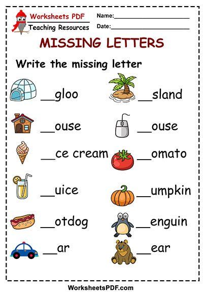 Write the missing letter – Free Printables In Words Worksheets, Alphabet Letter Worksheets, Letter Recognition Worksheets, Letter Worksheets For Preschool, Missing Letters, Kindergarten Phonics Worksheets, Alphabet Worksheets Preschool, 2nd Grade Math Worksheets, Printable Preschool Worksheets