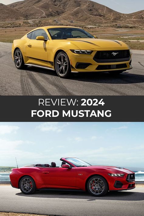 The 2024 Ford Mustang kicks off the seventh generation of the legendary muscle car. We take a look at the powertrain, trim levels and more in our review. via @carsforsalecom 2024 Mustang, 2024 Ford Mustang, New Ford Mustang, New Mustang, Seventh Generation, Mustang Convertible, Pony Car, Ford Pickup, Car Colors