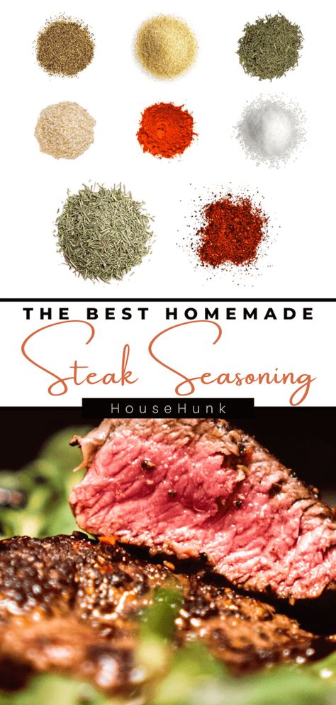 Take your dishes to new heights with this homemade Dried Steak Seasoning. Crafted with paprika, garlic powder, thyme, and more, it adds a robust herbaceous flavor to steak, chicken, and roasted veggies. Homemade Steak Seasoning, Dry Rub For Steak, Steak Rub Recipe, Season Steak Recipes, Steak Spice, Angus Steak, Frozen Steak, Homemade Spice Blends, Drink Inspiration