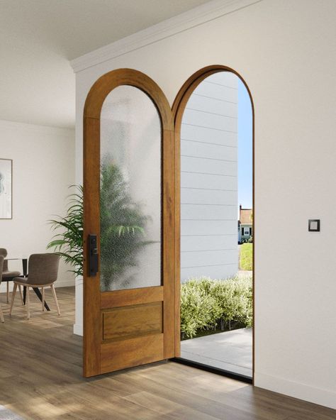 Front door design wood