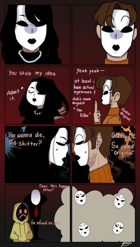 Best Creepypasta, Creepypasta Masky, Creepy Pasta Comics, All Creepypasta Characters, Creepypasta Girls, Scary Creepypasta, Creepypasta Proxy, Creepy Pasta Family, Who Wore It Better