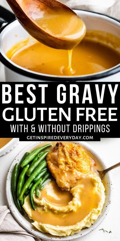 Gravy Gluten Free, Dairy Free Gravy, Gluten Free Gravy Recipe, My Dairy, Gluten Free Gravy, Slow Cooker Pot Roast, Gluten Free Turkey, Gluten Free Sauces, Best Mashed Potatoes