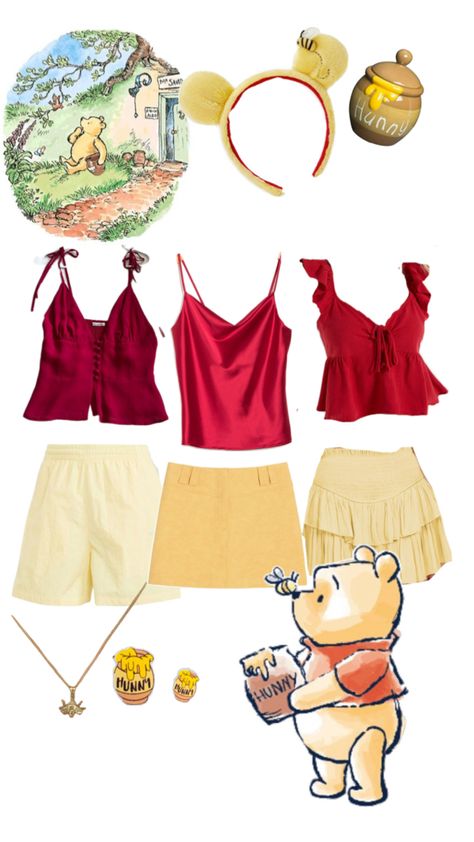 Pooh Bear Halloween Costume, Pooh Bear Halloween, Bear Halloween Costume, Halloween Fashion Outfits, Classy Halloween Costumes, Classic Halloween Costumes, Trio Halloween Costumes, Hot Halloween Outfits, Bear Halloween