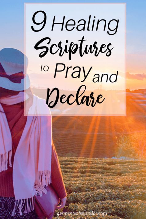 Nine Healing Scriptures to Pray and Declare - Pray Pictures, Scripture For Healing, Scriptures On Healing, Healing Scriptures Bible, Scriptures To Pray, Why Pray, Ways To Pray, Bible Proverbs, Healing Prayers