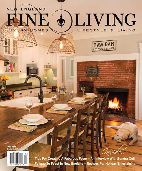 New England Fine Living Fall 2015 by New England Fine Living Magazine - Issuu New England Fine Living, Linda Smith Davis, English Interior Design, England Lifestyle, Buffet Set Up, Living Architecture, Linda Smith, Name Decor, English Interior